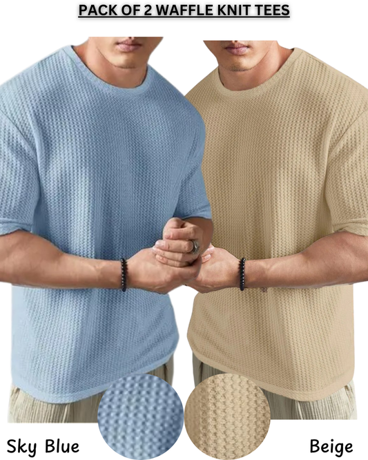Pack of 2 – Waffle Knit Tees