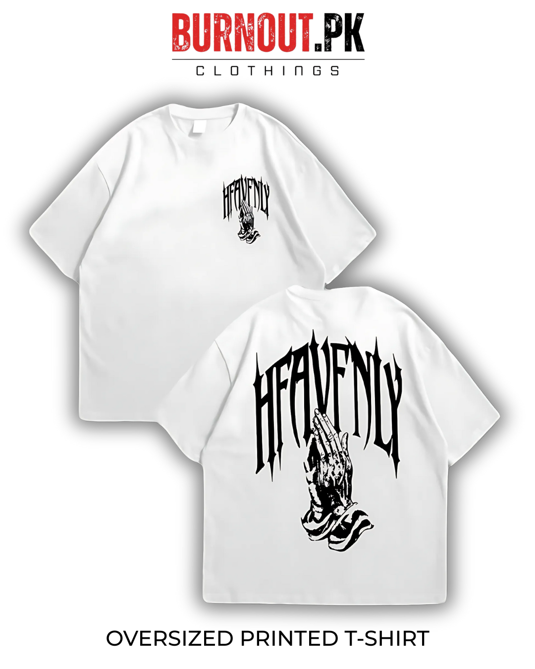 Heavenly Oversized Dropshoulder Tee - DTF Printed Tshirt For Men and Women