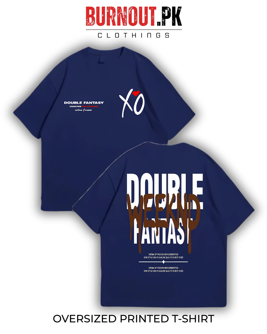 Double Weeknd Oversized Dropshoulder Tee - DTF Printed Tshirt For Men and Women
