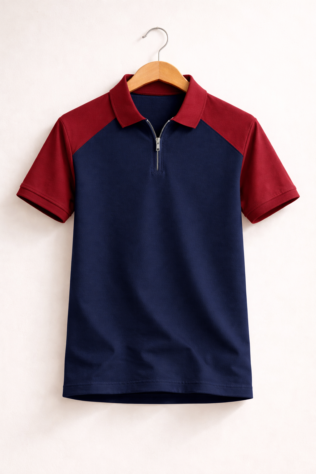 Men’s Raglan Zipper Polo