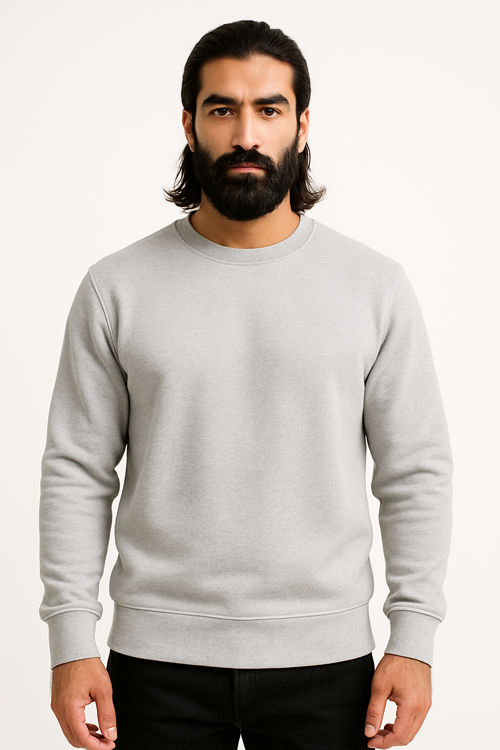 Pack of 2 Basic Charcoal & Grey Premium Men’s Sweatshirt