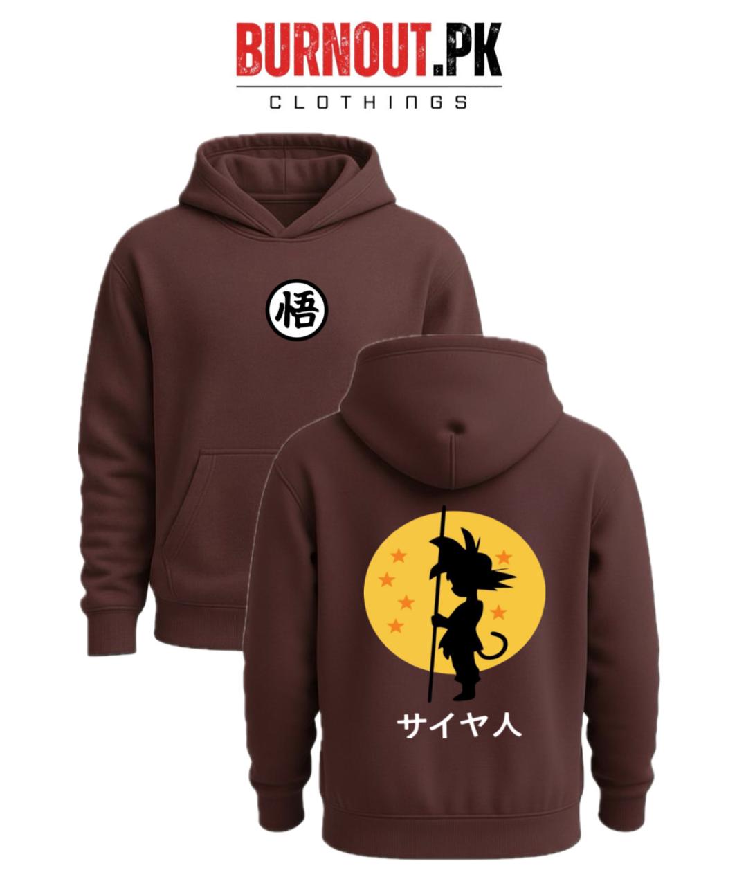 Men’s Yellow goku Digital Printed Hoodie