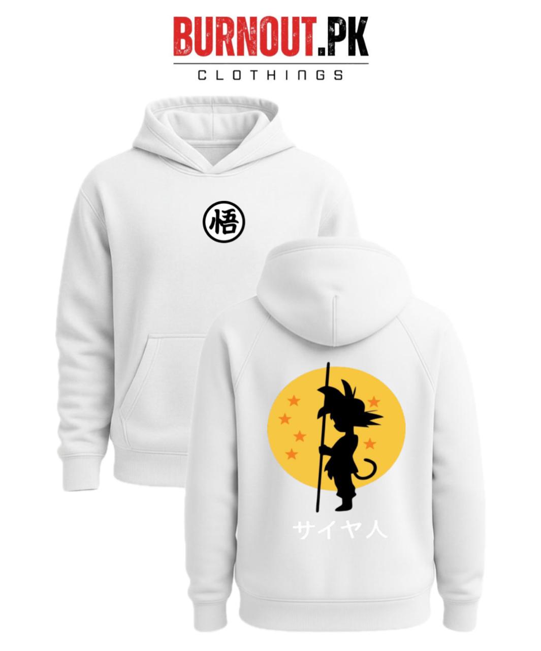 Men’s Yellow goku Digital Printed Hoodie