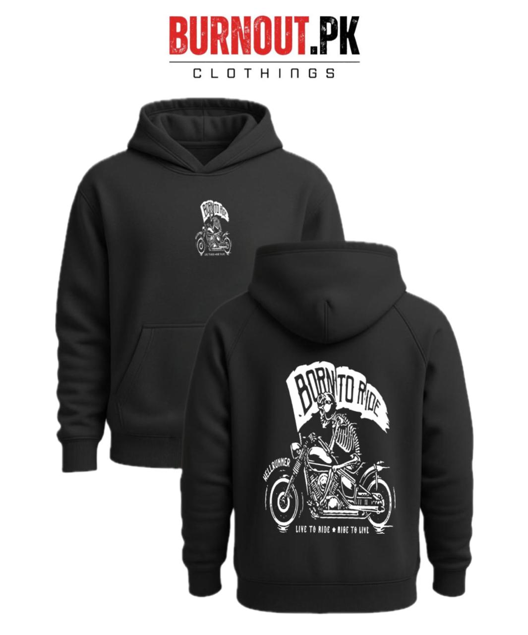 Men’s Born to ride Digital Printed Hoodie