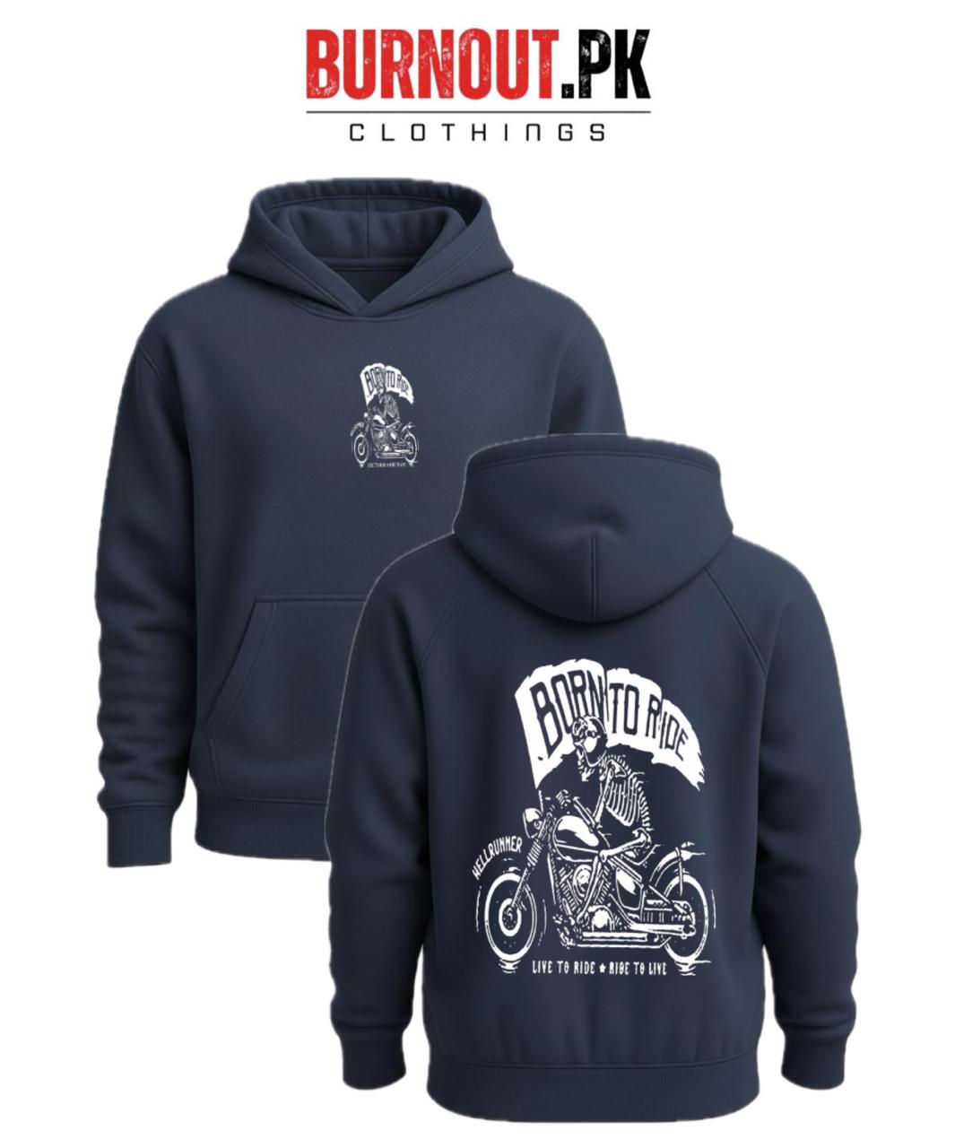 Men’s Born to ride Digital Printed Hoodie