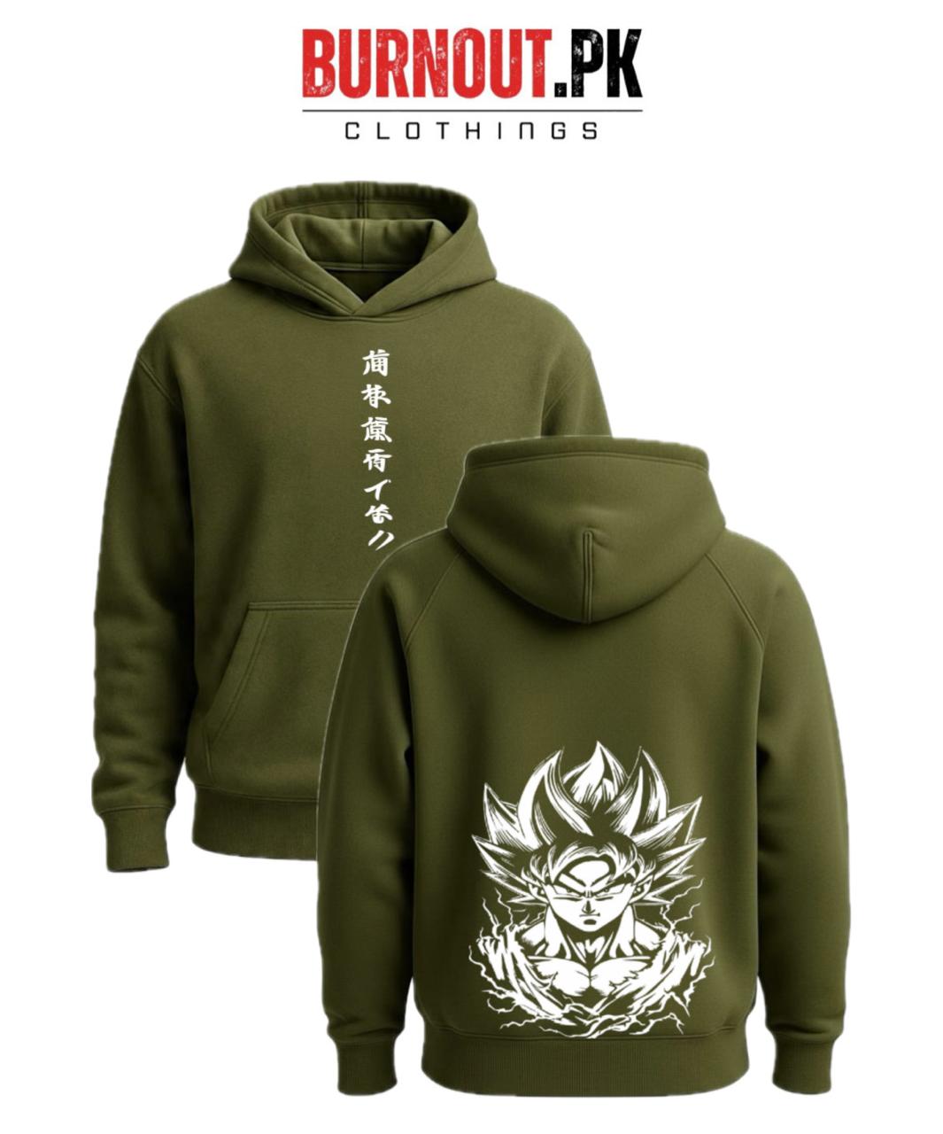 Men’s Chinese goku Digital Printed Hoodie