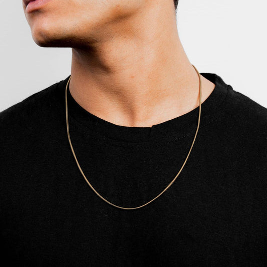 Snake 1.5MM Stainless Steel Chain (Golden)