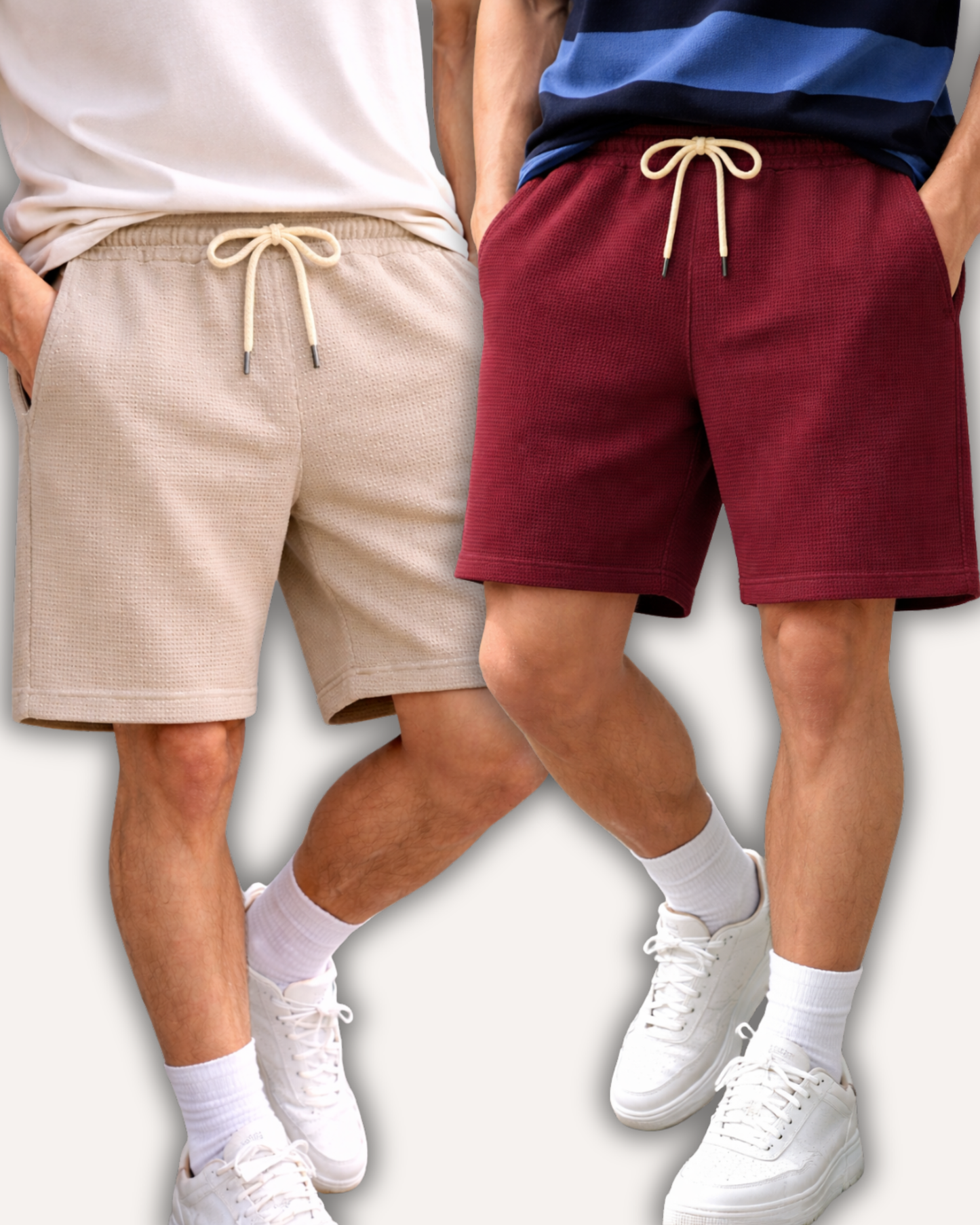 Pack of 2 Waffle Knit Shorts