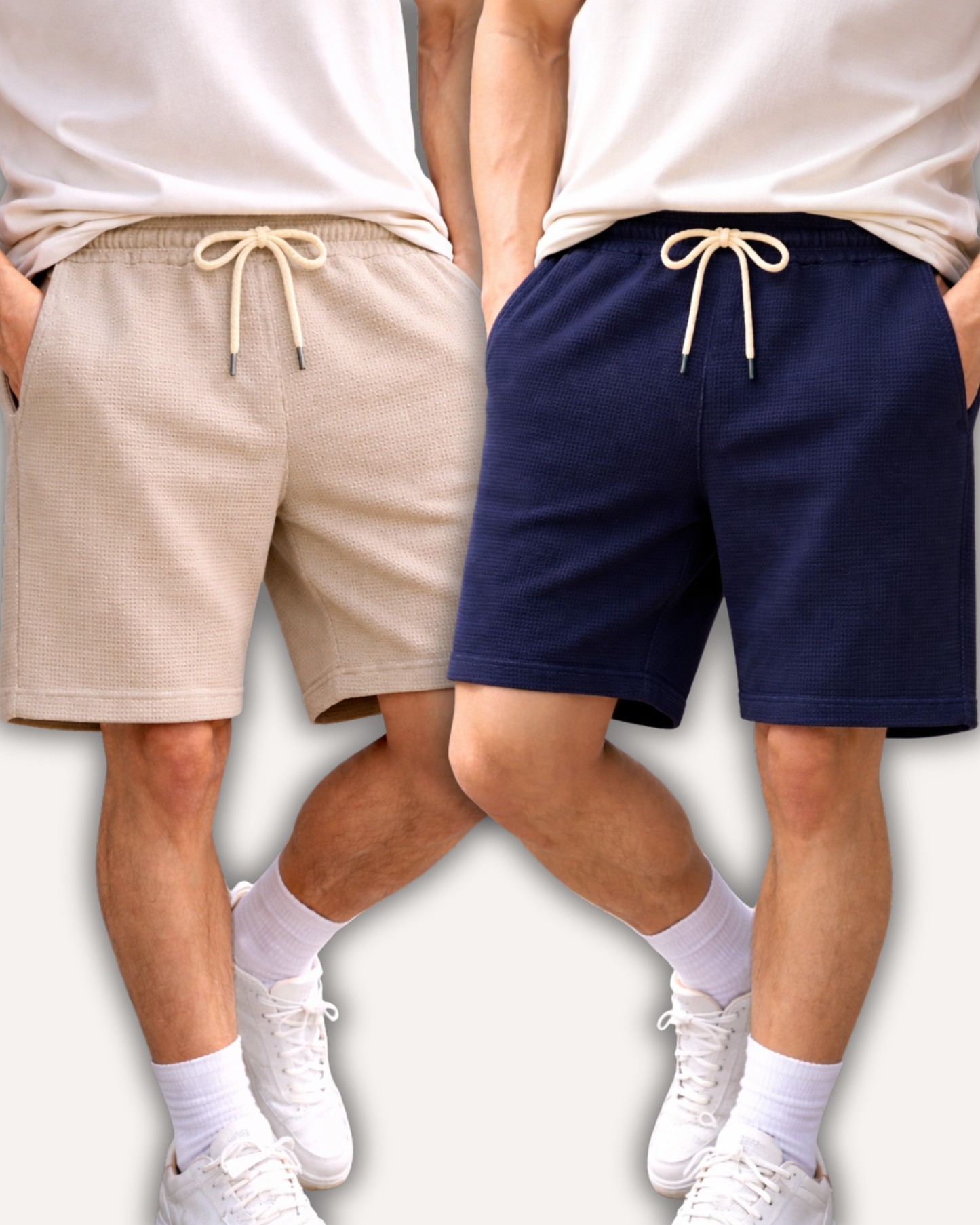 Pack of 2 Waffle Knit Shorts