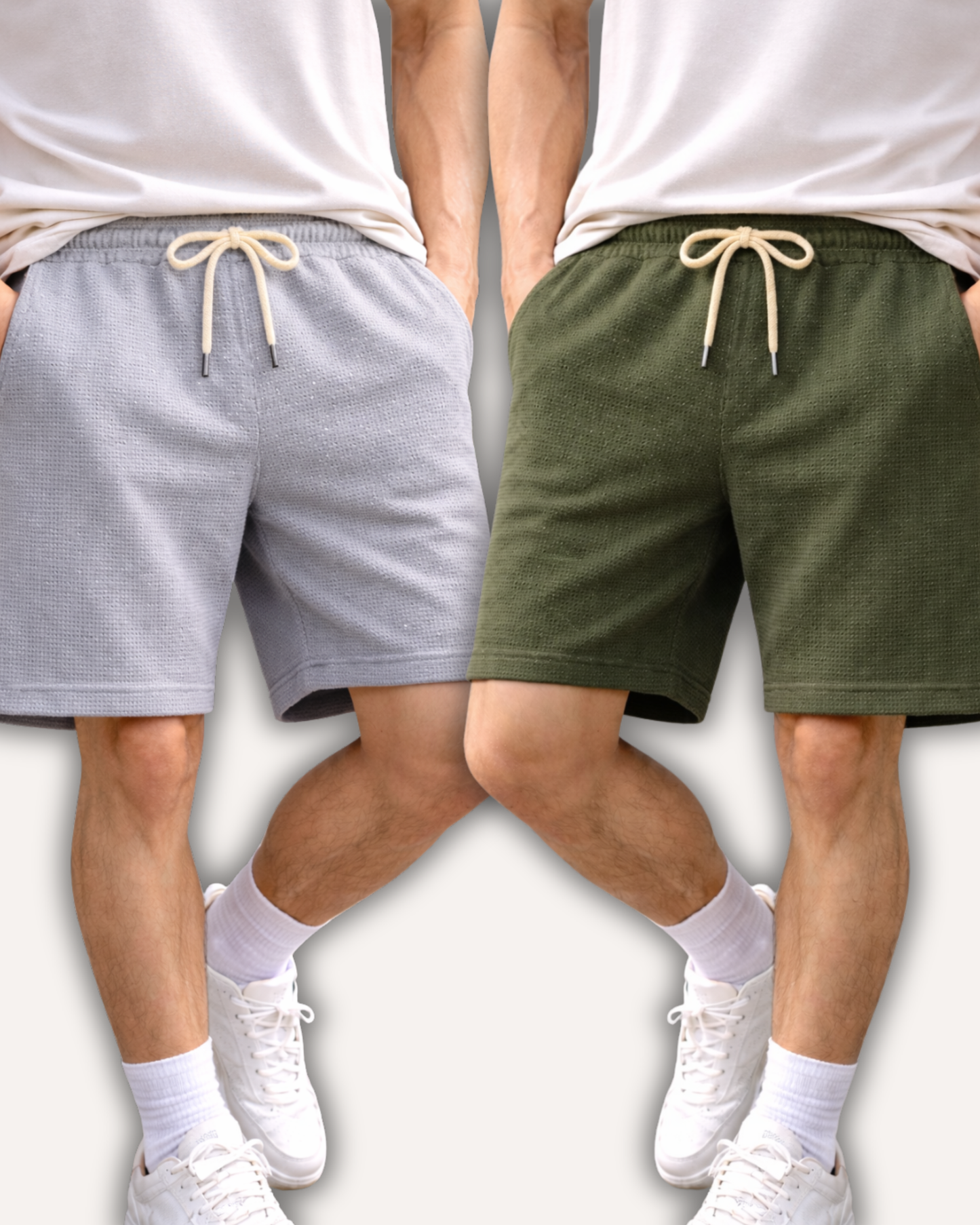 Pack of 2 Waffle Knit Shorts