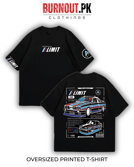 Limit Oversized Dropshoulder Tee - DTF Printed Tshirt For Men and Women