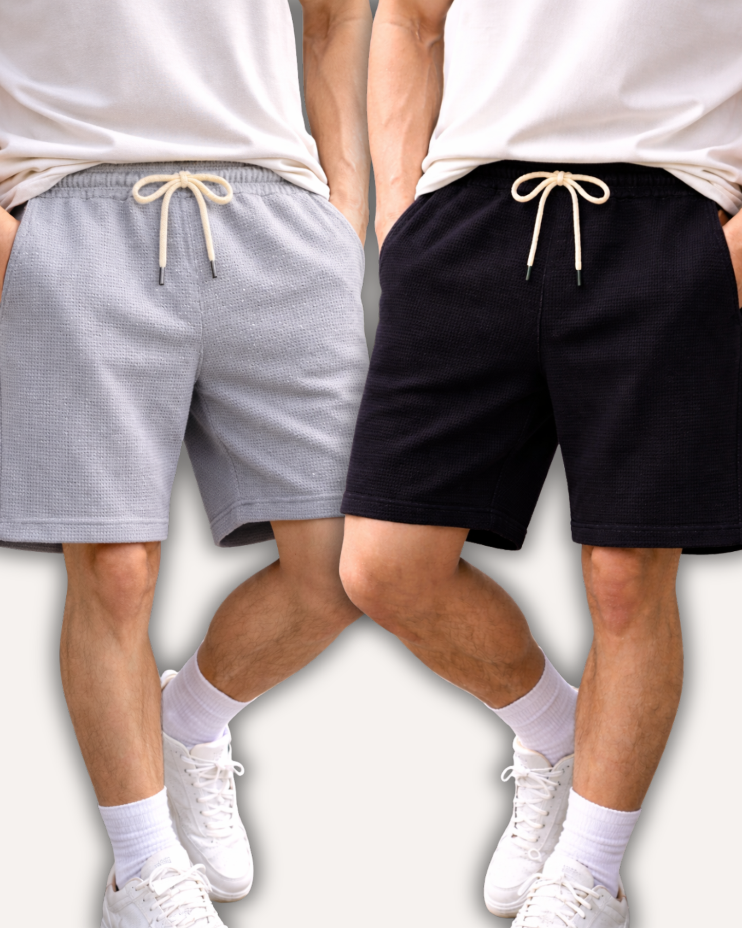 Pack of 2 Waffle Knit Shorts