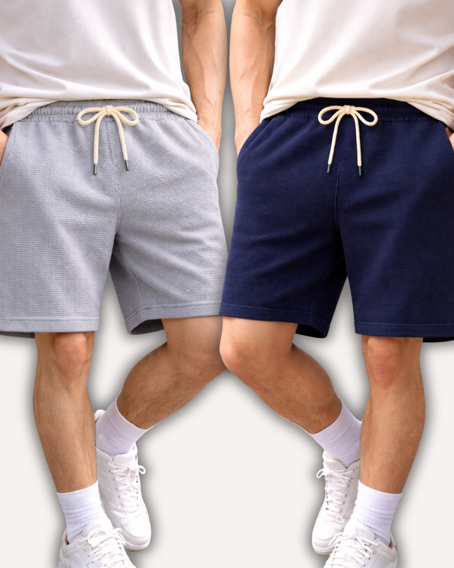 Pack of 2 Waffle Knit Shorts