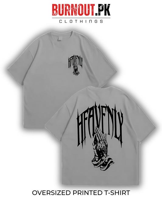Heavenly Oversized Dropshoulder Tee - DTF Printed Tshirt For Men and Women