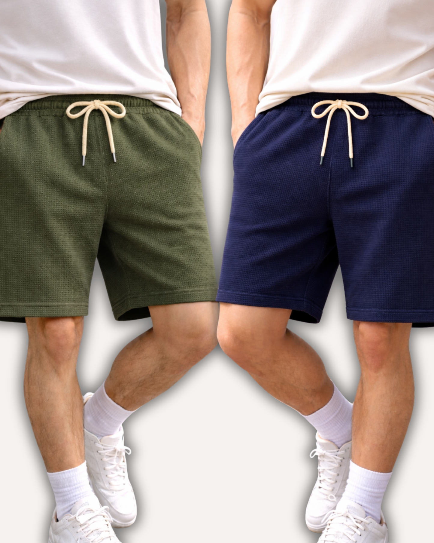 Pack of 2 Waffle Knit Shorts