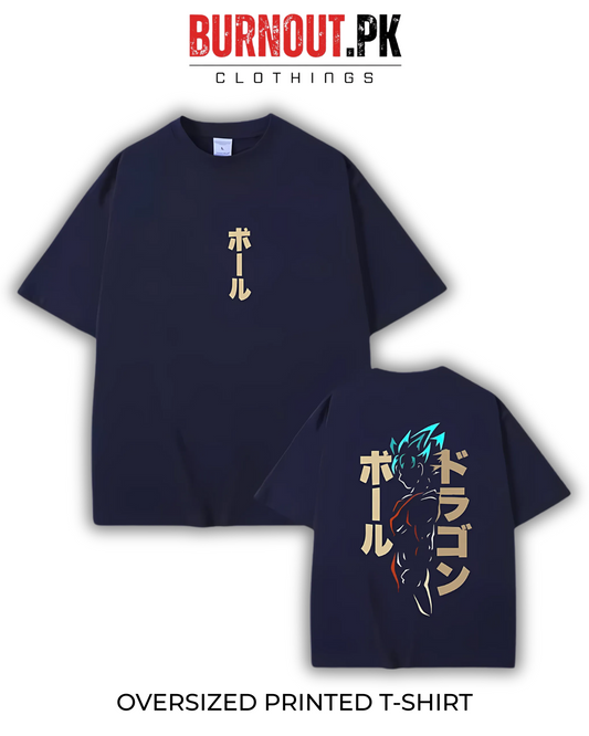 Goku Oversized Dropshoulder Tee - DTF Printed Tshirt For Men and Women