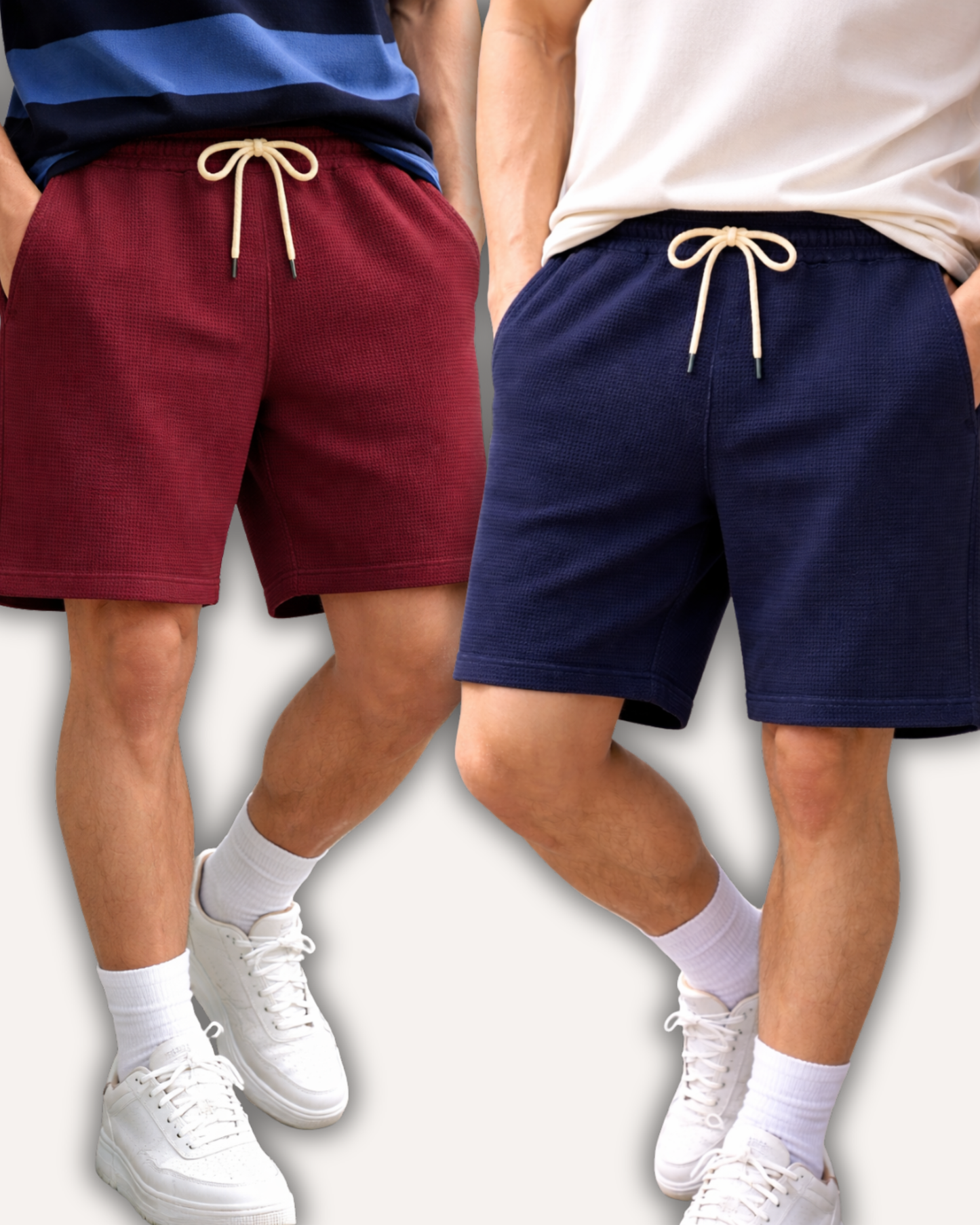 Pack of 2 Waffle Knit Shorts