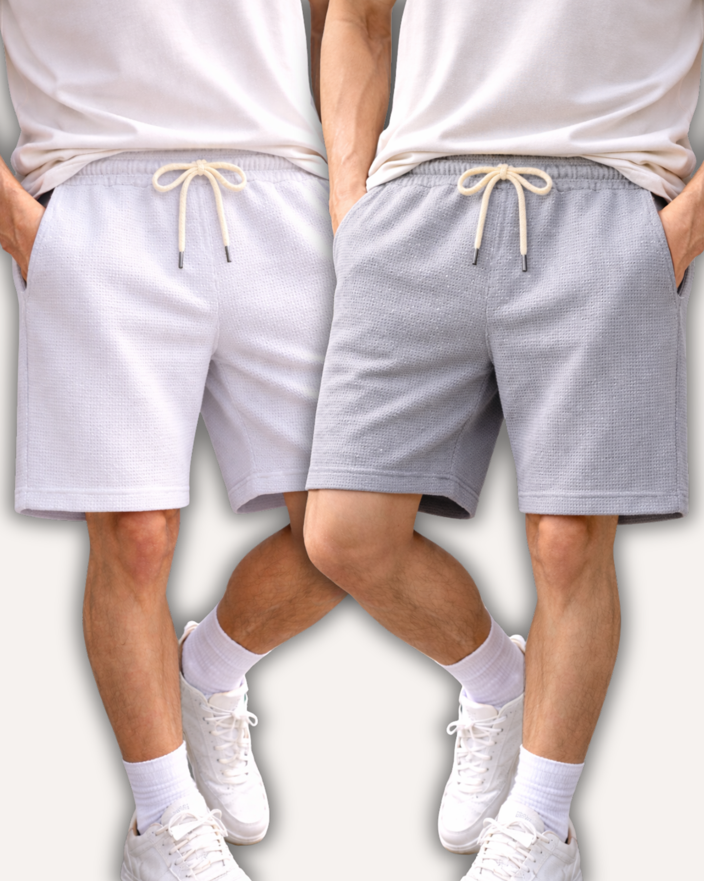 Pack of 2 Waffle Knit Shorts