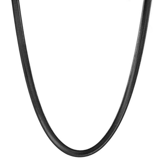 Snake 2.5MM Stainless Steel Chain (Black)