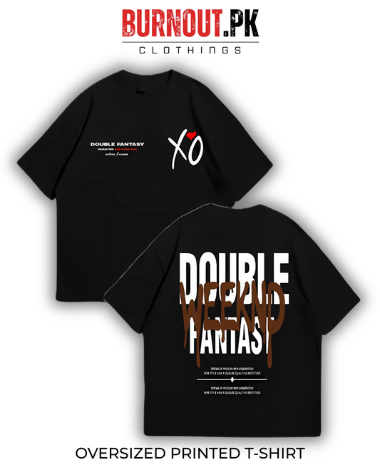 Double Weeknd Oversized Dropshoulder Tee - DTF Printed Tshirt For Men and Women