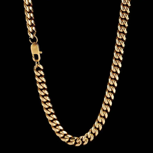 Miami Cuban 4MM Stainless Steel Chain (Golden)
