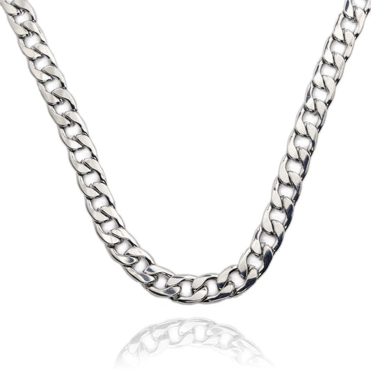 Miami Cuban 4MM Stainless Steel Chain (Silver)