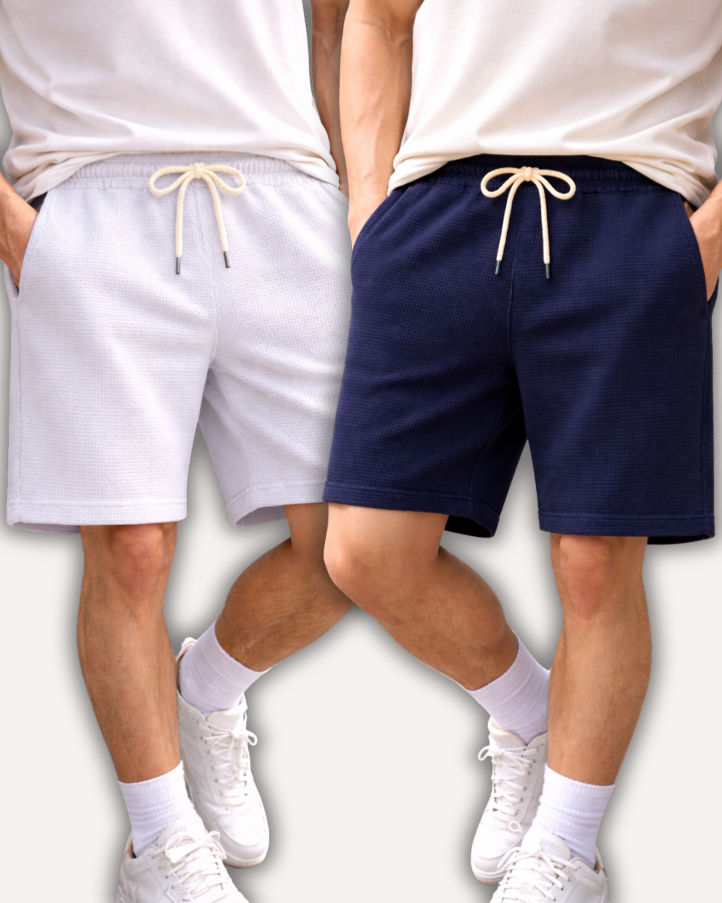 Pack of 2 Waffle Knit Shorts