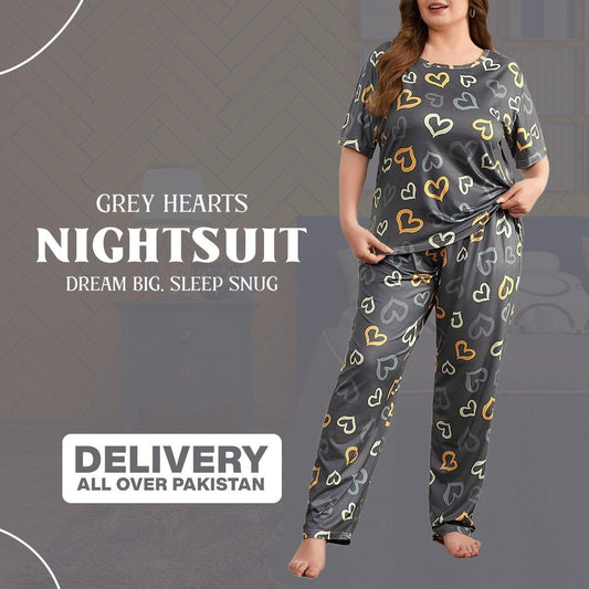 Grey Full Hearts (Nightsuit)