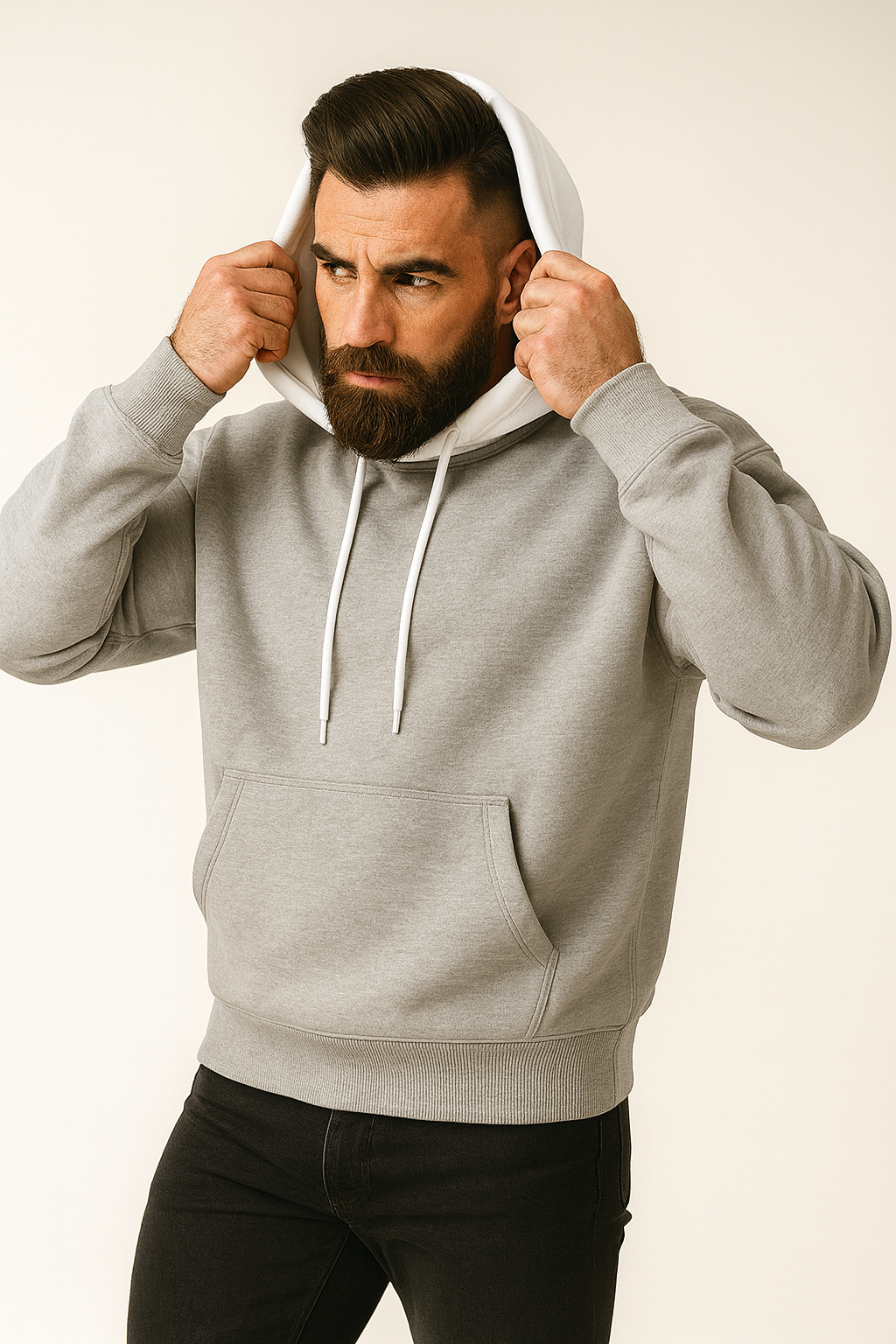 Two-Tone Hoodie – Burnout
