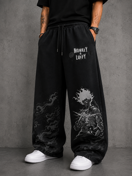 Black Oversized Baggy Trouser ( Monkey D Luffy )