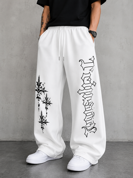 White Oversized Baggy Trouser ( Tcipsnn )