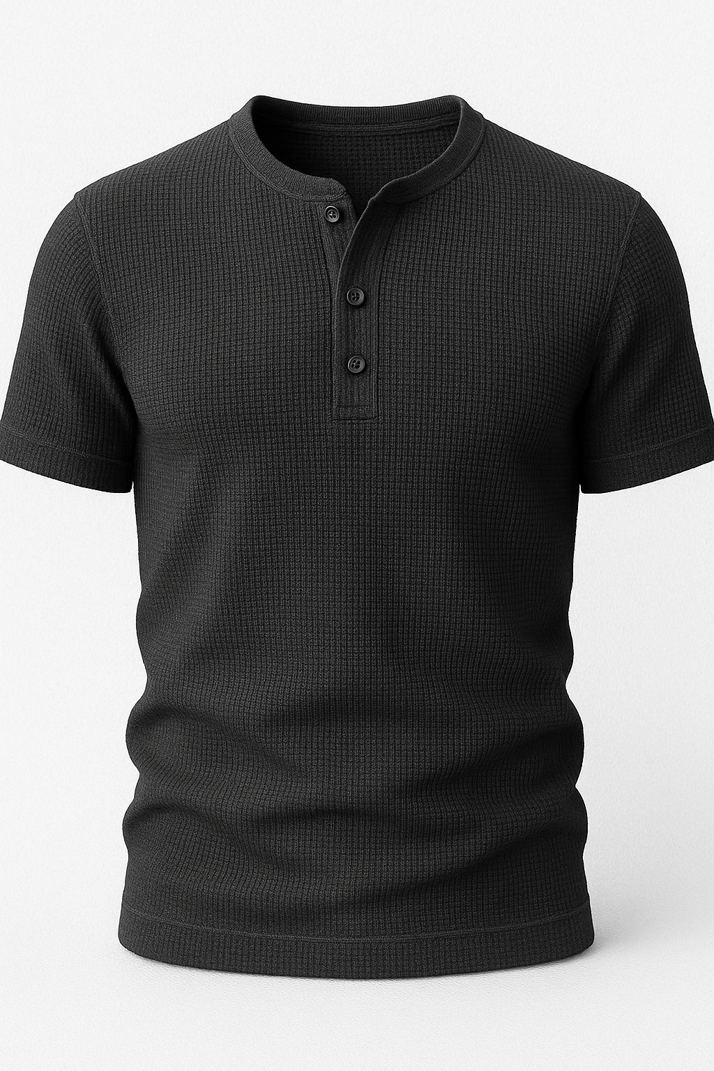 Pack of 2 Waffle Knit Henley T-Shirts
