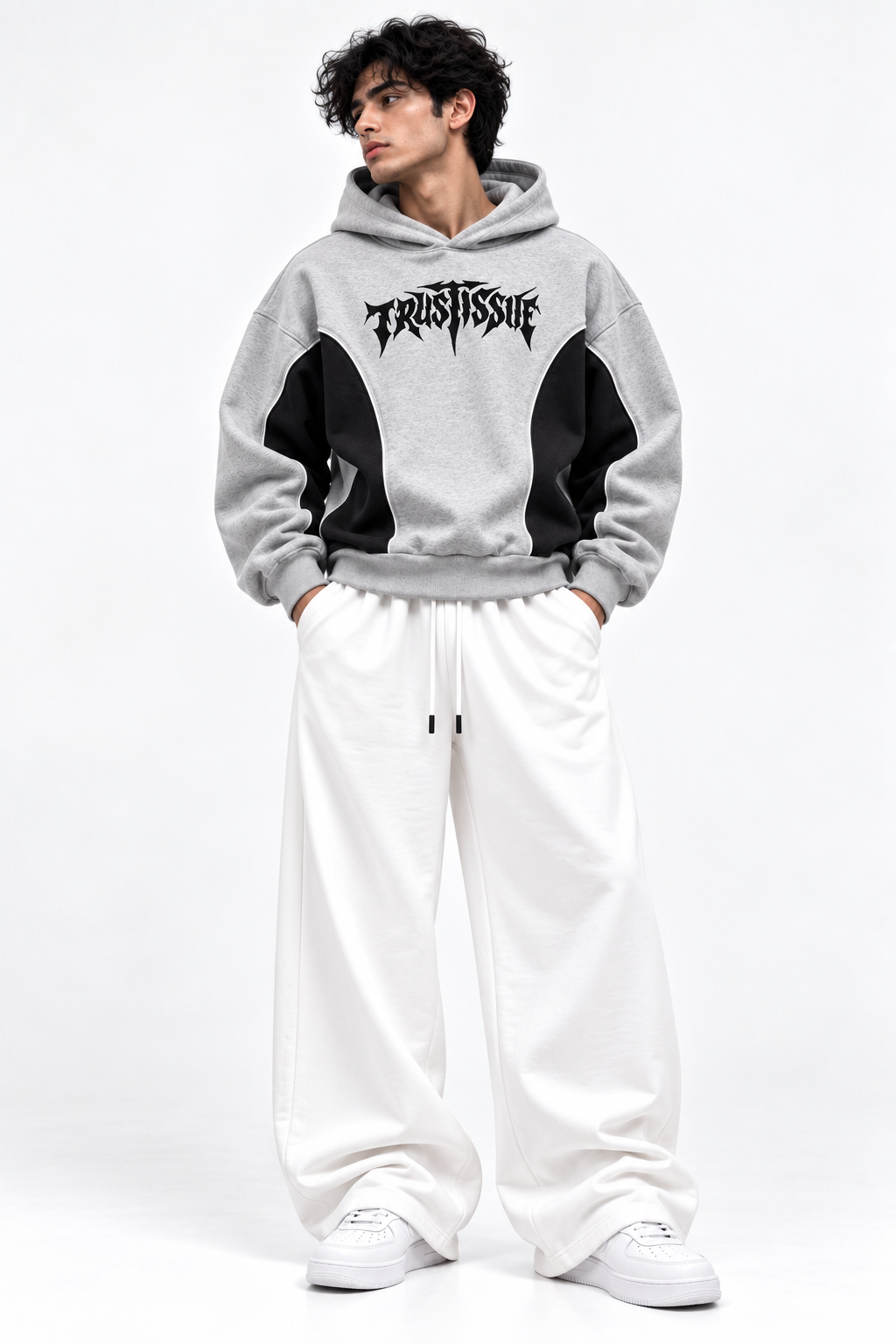 Oversized Streetwear Tracksuit - Oversized Streetwear Hoodie & Baggy Trouser
