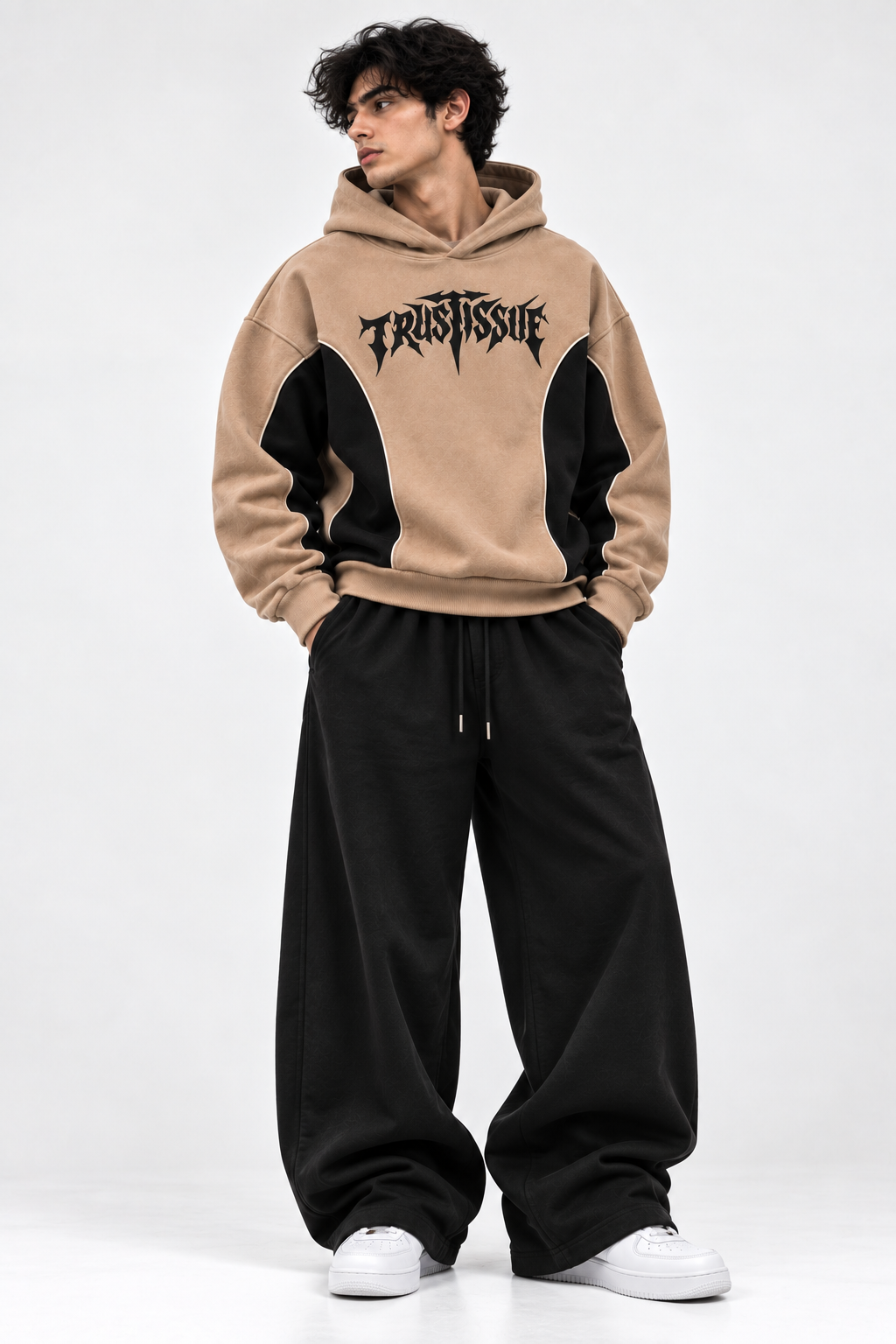 Oversized Streetwear Tracksuit - Oversized Streetwear Hoodie & Baggy Trouser