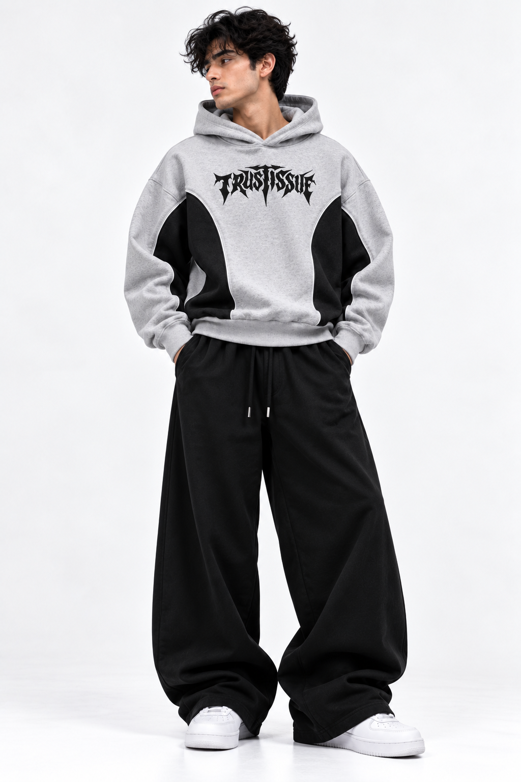 Oversized Streetwear Tracksuit - Oversized Streetwear Hoodie & Baggy Trouser