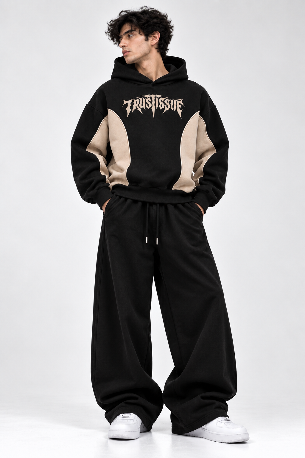 Oversized Streetwear Tracksuit - Oversized Streetwear Hoodie & Baggy Trouser