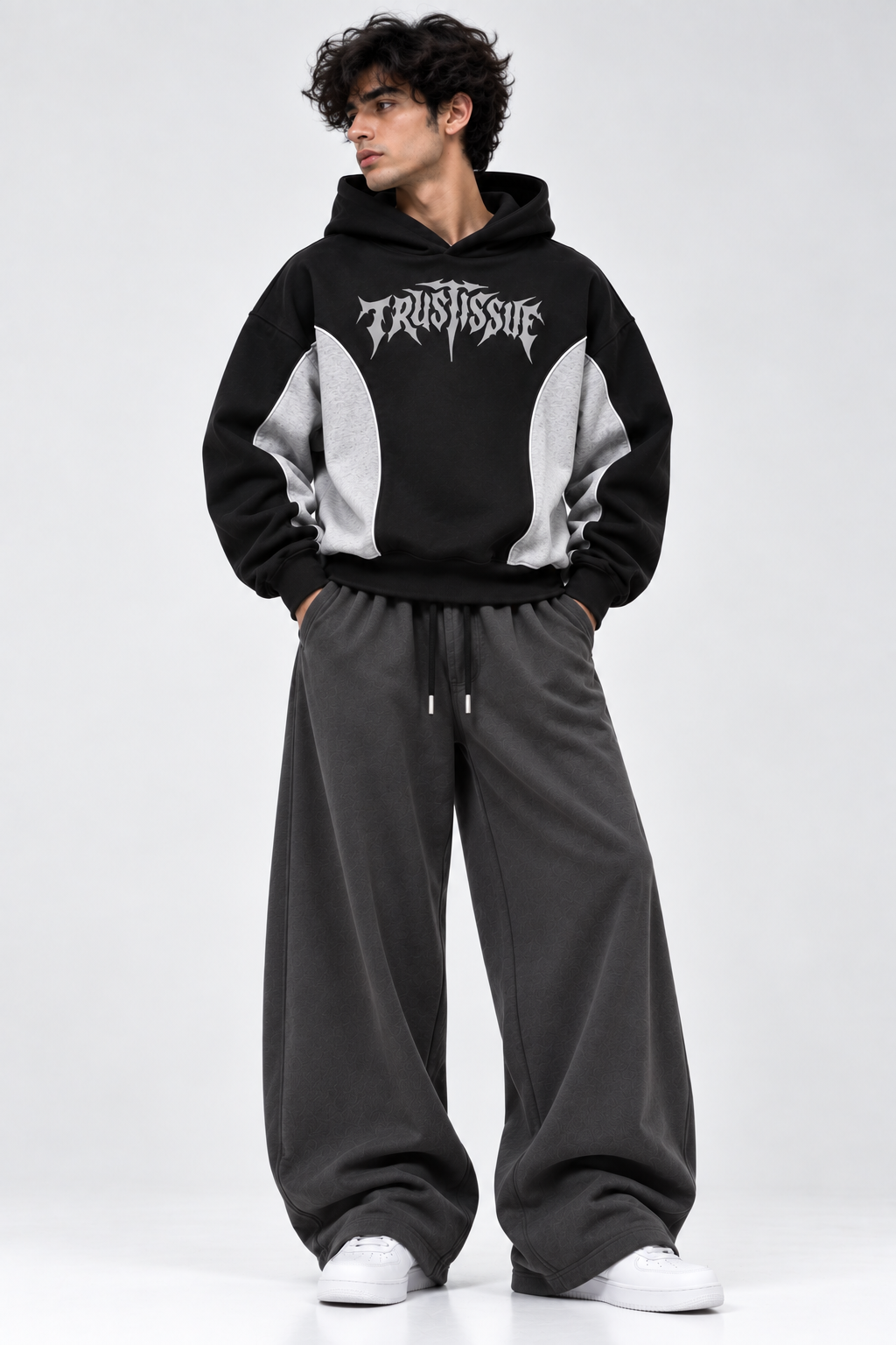 Oversized Streetwear Tracksuit - Oversized Streetwear Hoodie & Baggy Trouser
