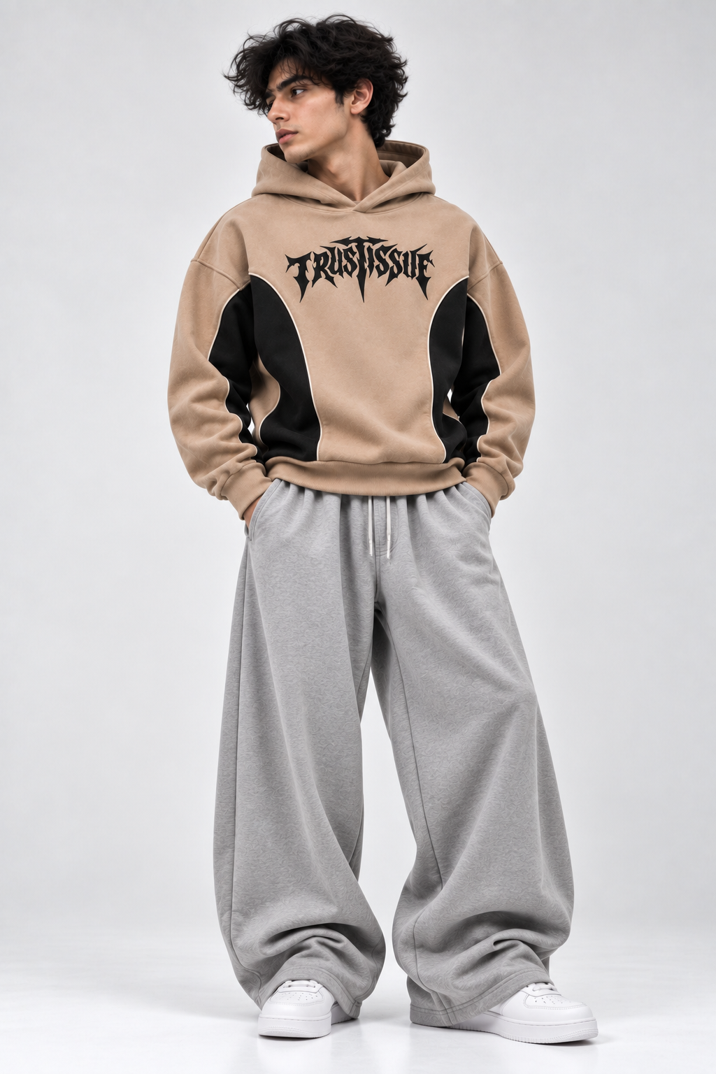 Oversized Streetwear Tracksuit - Oversized Streetwear Hoodie & Baggy Trouser
