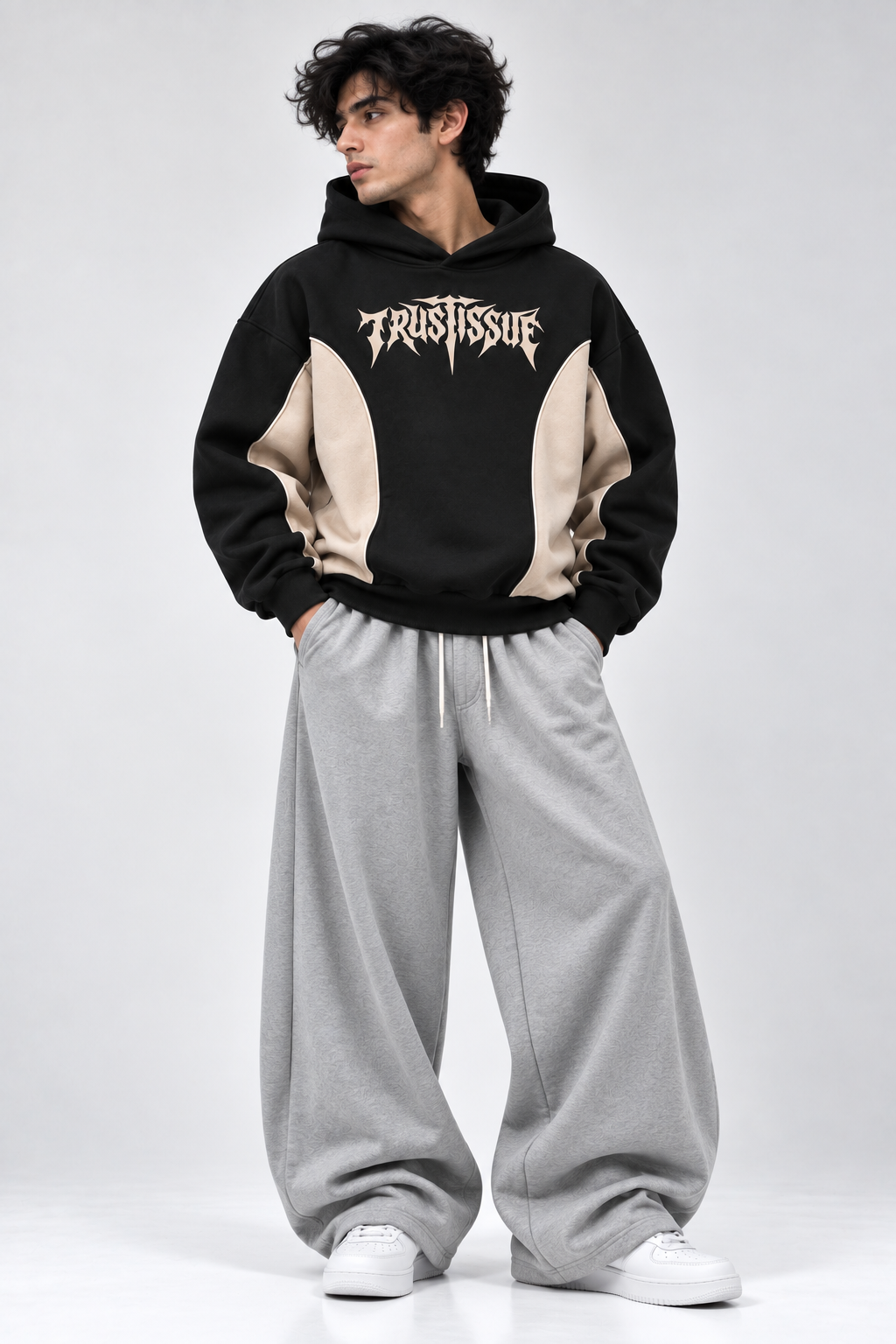 Oversized Streetwear Tracksuit - Oversized Streetwear Hoodie & Baggy Trouser