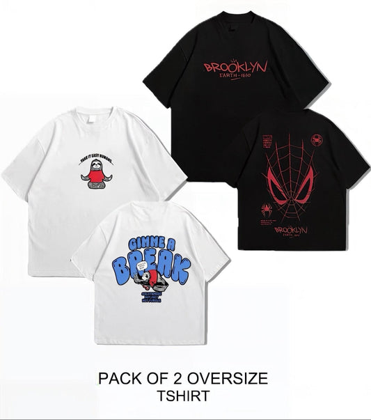 Oversized Dropshoulder Graphic DTF Printed Tshirt For Men and Women