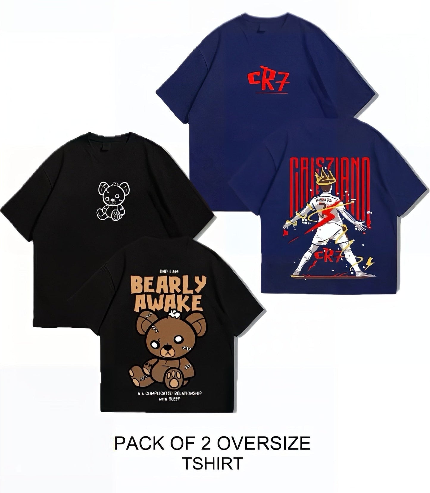Oversized Dropshoulder Graphic DTF Printed Tshirt For Men and Women