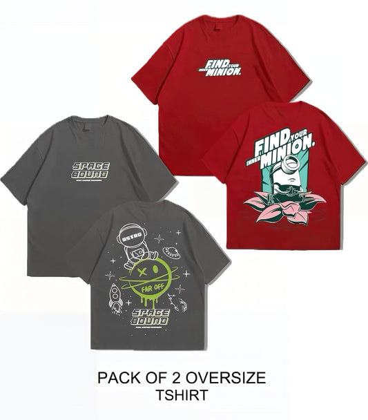 Oversized Dropshoulder Graphic DTF Printed Tshirt For Men and Women