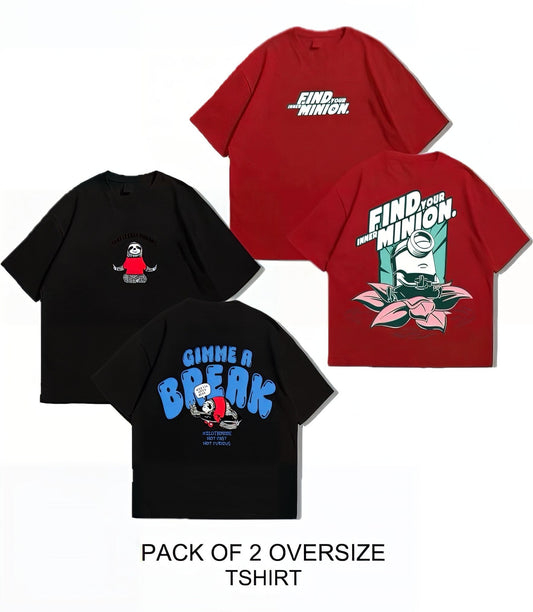 Oversized Dropshoulder Graphic DTF Printed Tshirt For Men and Women