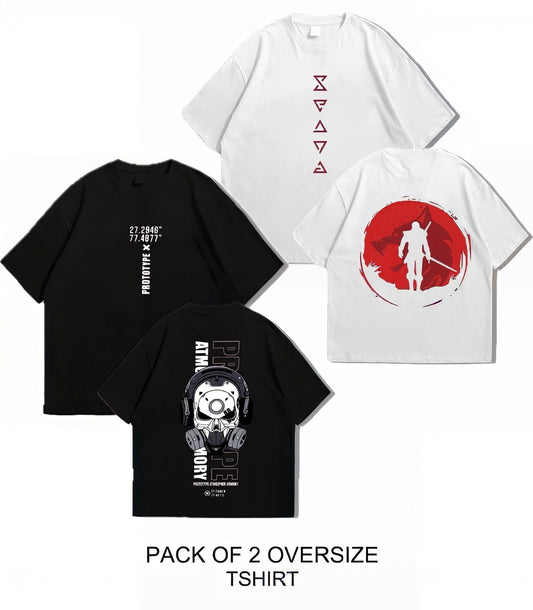 Oversized Dropshoulder Graphic DTF Printed Tshirt For Men and Women