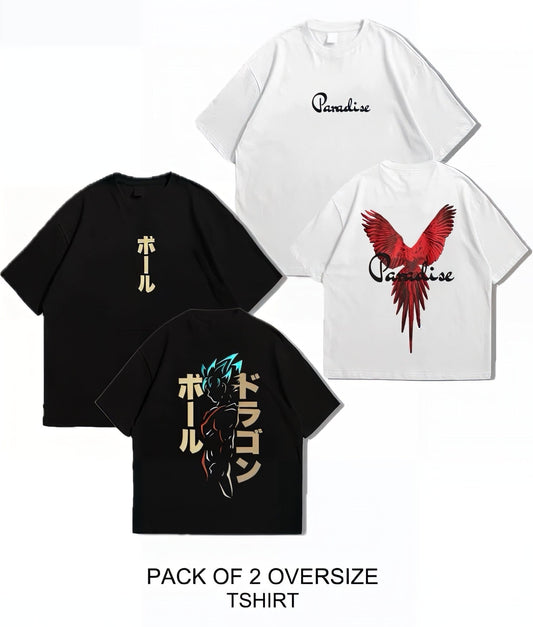 Oversized Dropshoulder Graphic DTF Printed Tshirt For Men and Women