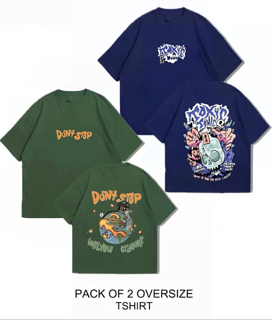 Oversized Dropshoulder Graphic DTF Printed Tshirt For Men and Women