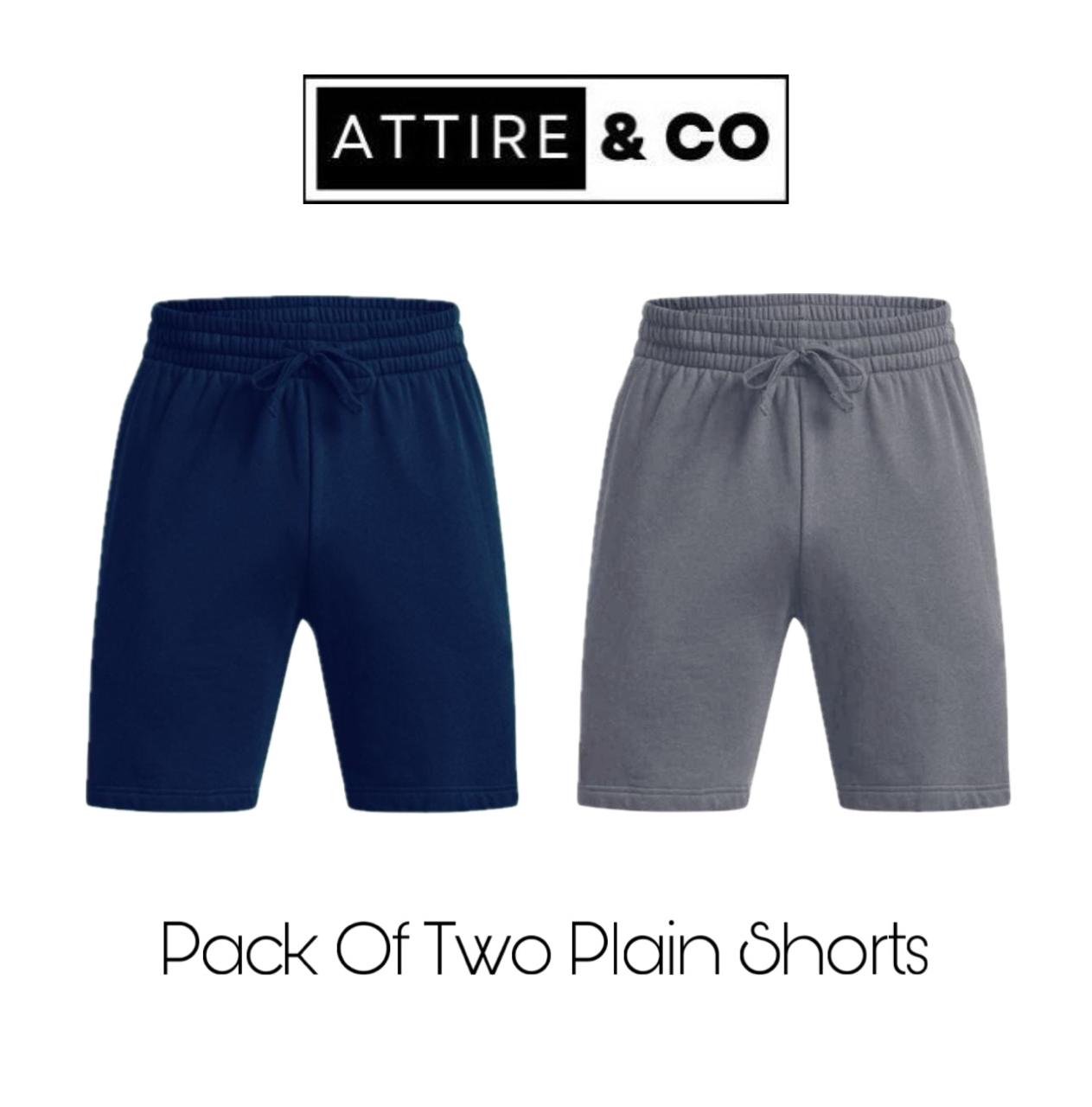Pack Of 2 Plain Shorts For Mens